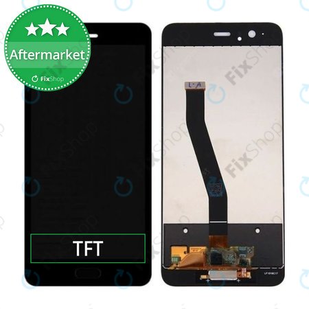 Huawei P10 - LCD Display + Touchscreen Front Glas (Black) TFT