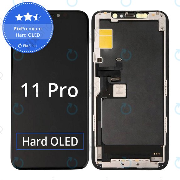 Display Hard OLED für iPhone 11 Pro, Touchscreen-Glas mit Rahmen, FixPremium