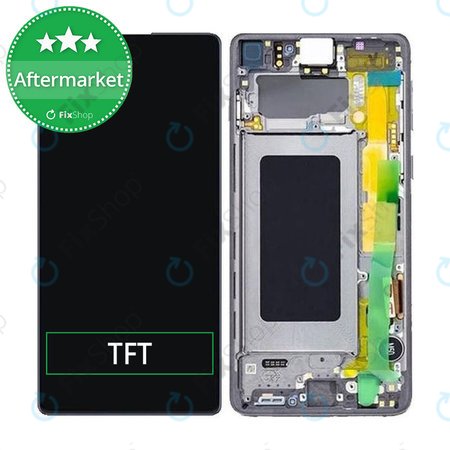 Samsung Galaxy S10 Lite G770F - LCD Display + Touchscreen Front Glas + Rahmen (Prism Black) TFT