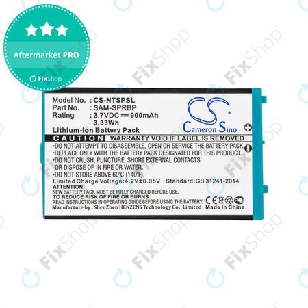 Akku batterie für Nintendo Advance SP, AGS, 900mAh, Li-Ion, 3.7V, SAM-SPRBP, HQ