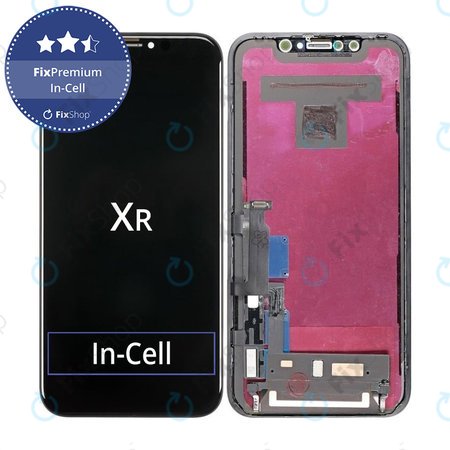 Apple iPhone XR - LCD Display + Touchscreen Front Glas + Rahmen In-Cell FixPremium