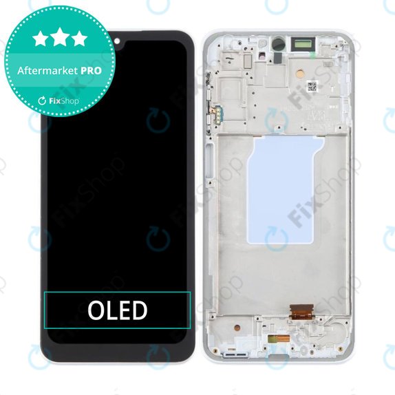 Samsung Galaxy A26 A266E - LCD Display + Touchscreen Front Glas + Rahmen (White) OLED