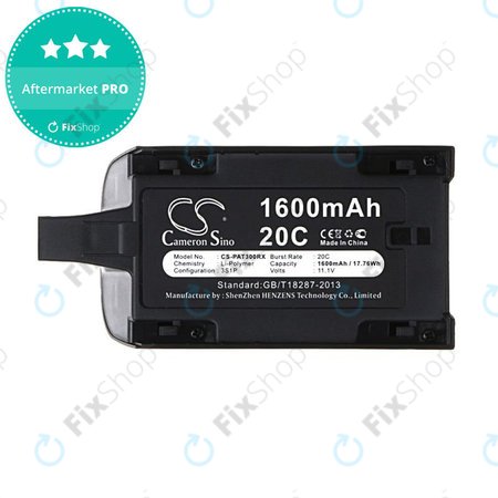 Akku batterie für Parrot Bebop Drone 3.0, Mini Quadcopter, 1600mAh, Li-Pol, 11.1V, HQ