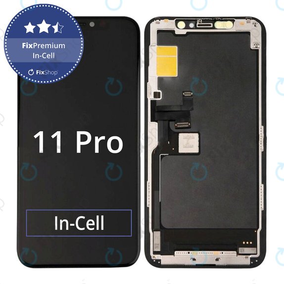 Display In-Cell FHD für iPhone 11 Pro, Touchscreen-Glas mit Rahmen, FixPremium