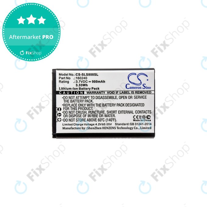 Batterie für Steelseries 61298rx, Siberia 840, 900mAh, Li-Ion, 3.7V, 160240, HQ