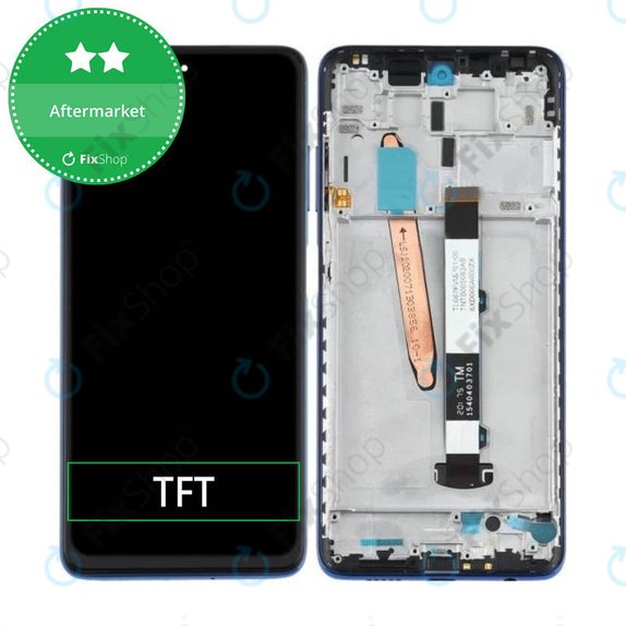 Xiaomi Poco X3 NFC - LCD Display + Touchscreen Front Glas + Rahmen (Cobalt Blue) TFT