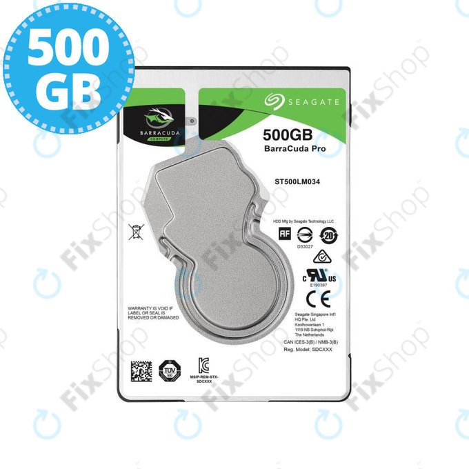 Seagate Mobile Barracuda Pro - HDD 2.5" 500GB (7200RPM, Cache 128MB, SATA 6Gb/s) - ST500LM034