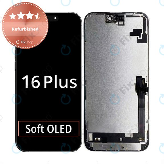 Apple iPhone 16 Plus - LCD Display + Touchscreen Front Glas + Rahmen Refurbished