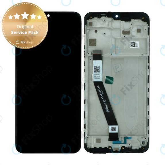 Xiaomi Redmi 9 - Display + Touchscreen + Rahmen (Black) - 5600050J1900 Genuine Service Pack