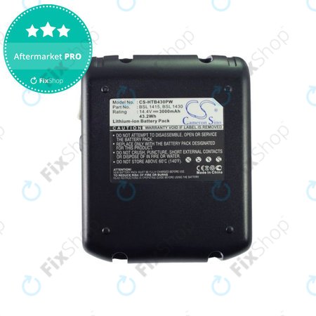 Akku batterie für Hitachi C 14dsl, Dv 14dbl, Wh 14dbl, 3000mAh, Li-Ion, 14.4V, BSL 1415, BSL 1430, HQ