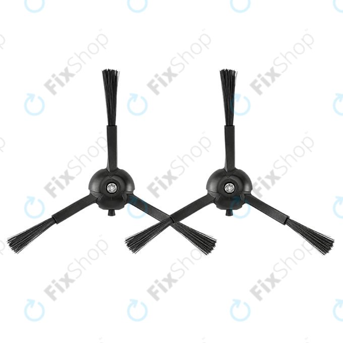 Seitenbürste, 2 Stk., Schwarz für Roborock Qrevo MaxV, Pro, Plus, S