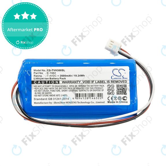 Akku batterie für Televes H30FLEX, 2600mAh, Li-Ion, 7.4V, E-1982, HQ