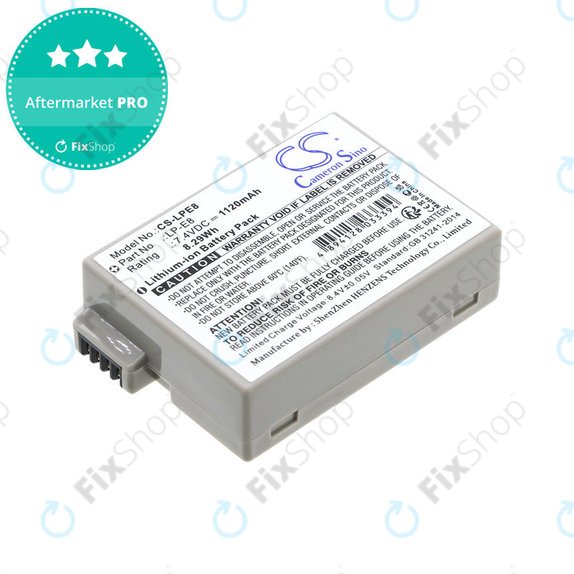 Akku batterie für Canon EOS 550D, 600D, LP-E8, Li-ion, 7.4V, 1120mAh, HQ
