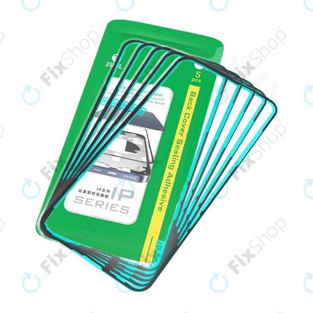 Hintere Glasscheibe Dichtungs-Klebestreifen für iPhone 16, 2UUL BA16, (5Stk.)