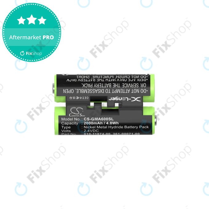 Batterie für Garmin Oregon 600, 650, Astro 320, 430 Striker 4, 2000mAh, Ni-MH, 2.4V, 010-11874-00, HQ