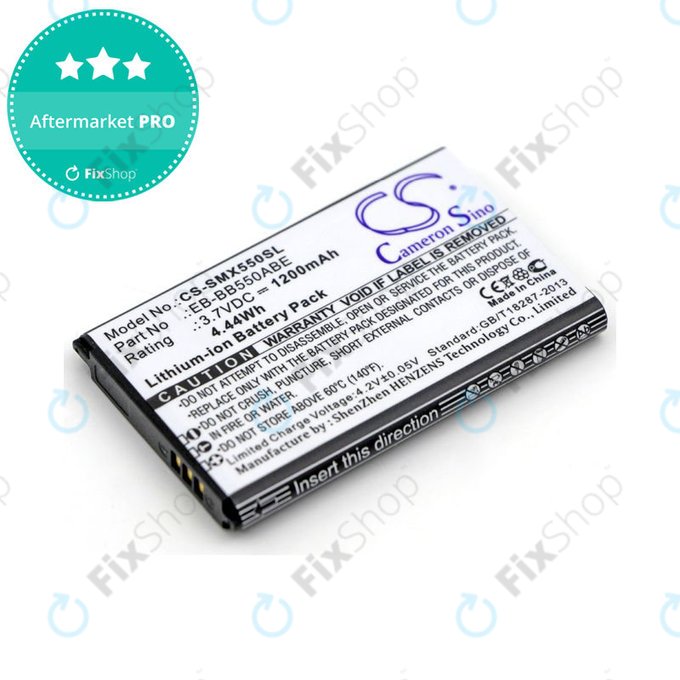 Akku batterie für Samsung Xcover 550, 1200mAh, Li-Ion, 3.7V, EB-BB550ABE, HQ