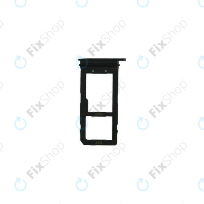 HTC U11 - SIM + SD Steckplatz Slot (Brilliant Black) - 72H0A209-02M Genuine Service Pack
