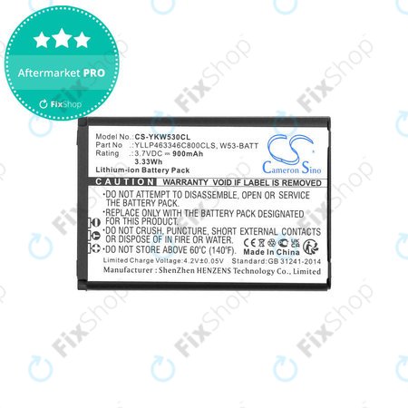 Batterie für Yealink W53, W53h, W78h, 900mAh, Li-Ion, 3.7V, W53-BATT, HQ