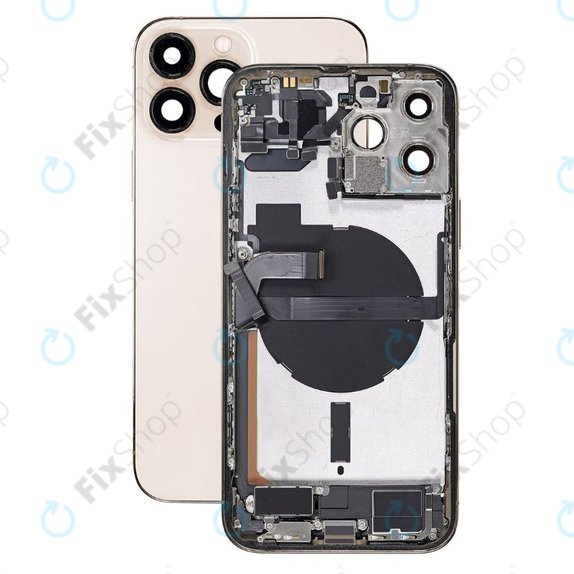 Apple iPhone 13 Pro Max - Backcover mit Kleinteilen (Gold)