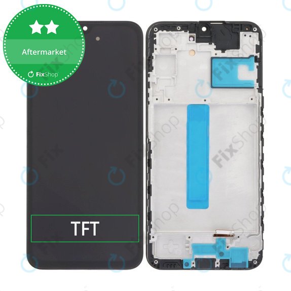 Samsung Galaxy A25 A256B - LCD Display + Touchscreen Front Glas + Rahmen (Brave Black) TFT