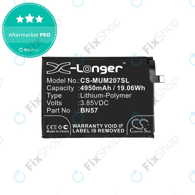 Xiaomi Poco X3 NFC, X3 Pro - Akku Batterie BN57 4950mAh HQ