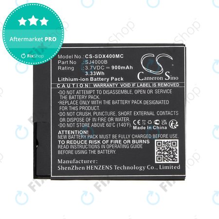 Akku batterie für SJCAM SJ4000, SJ5000, 900mAh, Li-Ion, 3.7V, SJ4000B, HQ