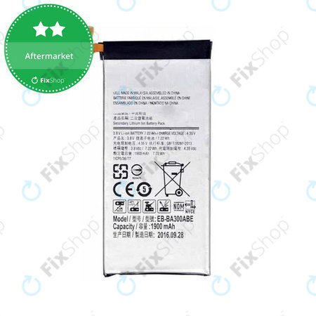 Samsung Galaxy A3 A300F - Akku Batterie EB-BA300ABE 1900mAh