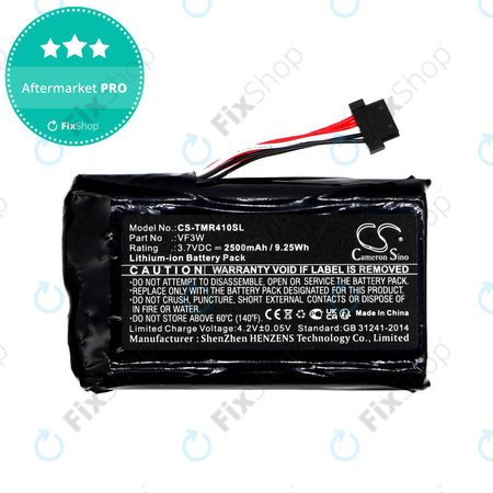 Batterie für TomTom Rider, Great Rides, 2500mAh, Li-Ion, 3.7V, VF3W, HQ