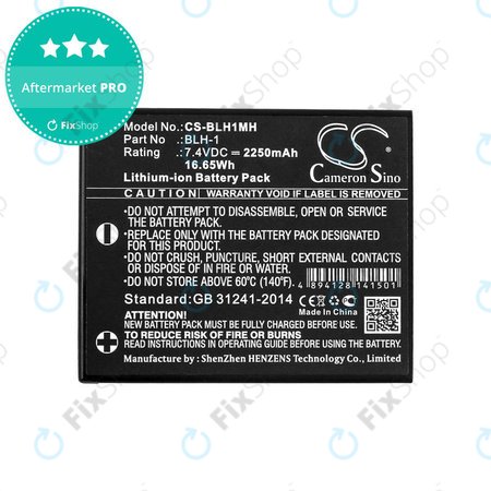 Akku batterie für Olympus E-M1, 2250mAh, Li-Ion, 7.4V, BLH-1, HQ