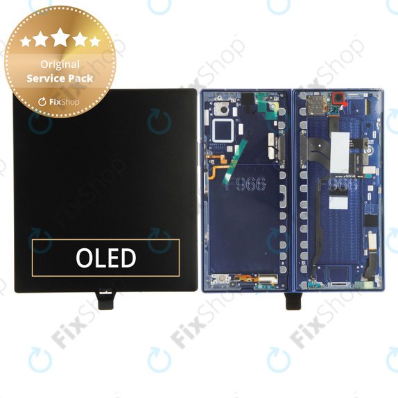 Samsung Galaxy Z Fold 7 F966B - LCD Display + Touchscreen Front Glas + Rahmen (Blue Shadow) - GH82-37548B Genuine Service Pack