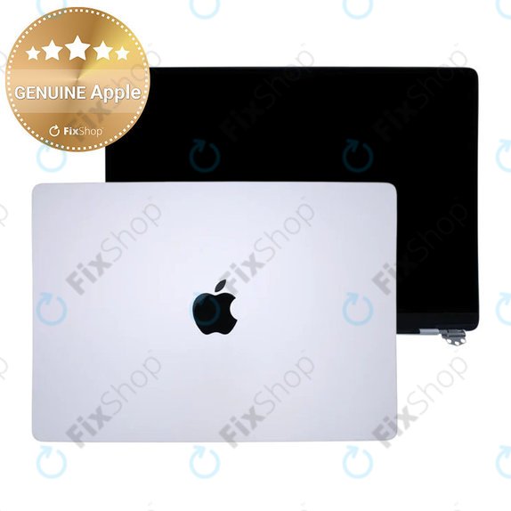 LCD-Display für MacBook Pro 14", A3112, A3185 (2024), mit Frontglas und Deckel, Silver, 661-41792, Genuine Apple