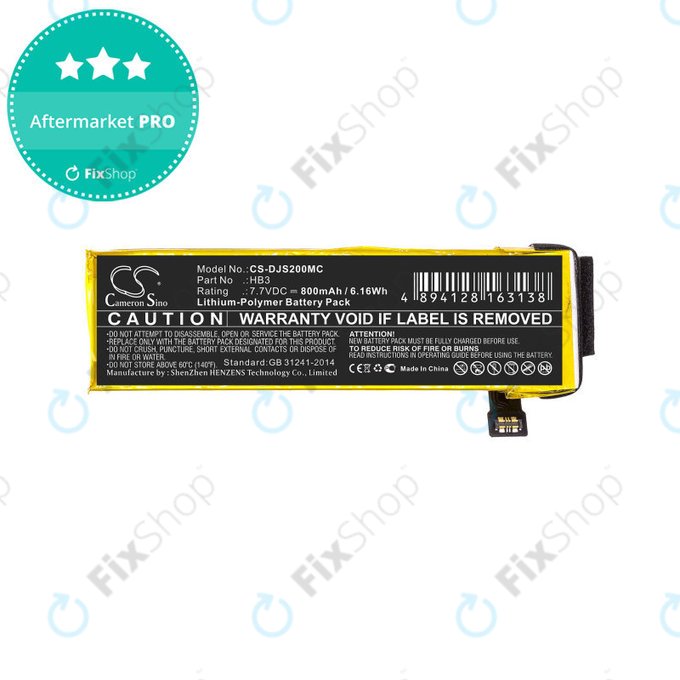 Batterie für DJI Osmo Pocket, Pocket 2, 800mAh, Li-Pol, 7.7V, HB3, HQ