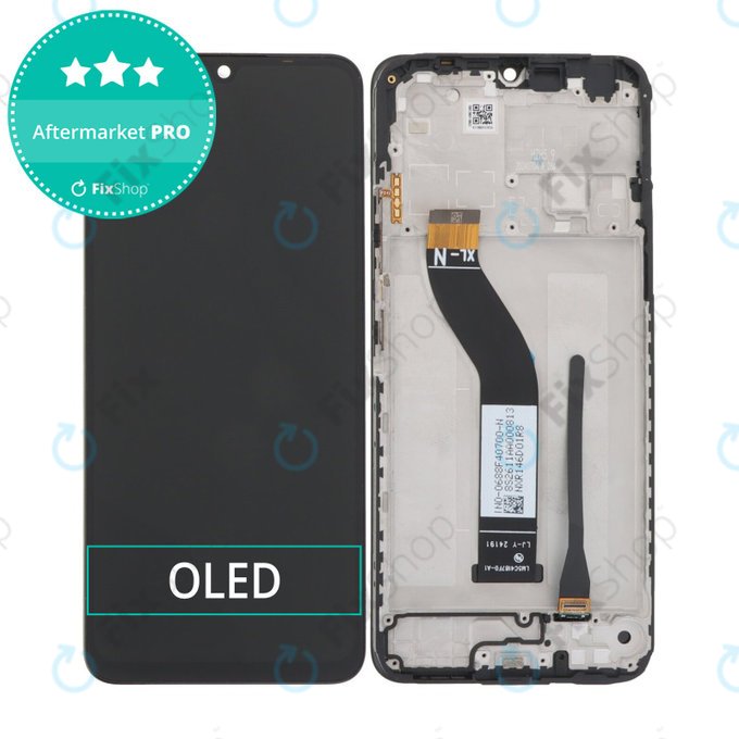 Xiaomi Redmi 14C 4G, Poco C75 - LCD Display + Touchscreen Front Glas + Rahmen (Midnight Black) OLED