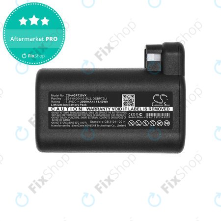 AEG RX-series, Electrolux E, P-series - Akku Batterie S91-0400410-SU2, OSBP72LI, OSBP72LI25 Li-Ion 2000mAh HQ