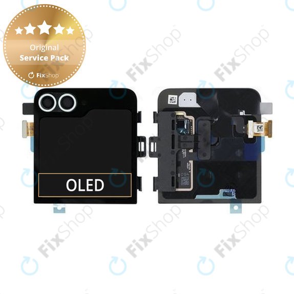 Samsung Galaxy Z Flip 6 F741B - LCD Display + Touchscreen Front Glas + Rahmen (Externe) (Mint) - GH97-30012D Genuine Service Pack