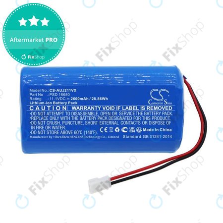 Akku batterie für Aquajack 211, 2600mAh, Li-Ion, 11.1V, PSD 18650, HQ