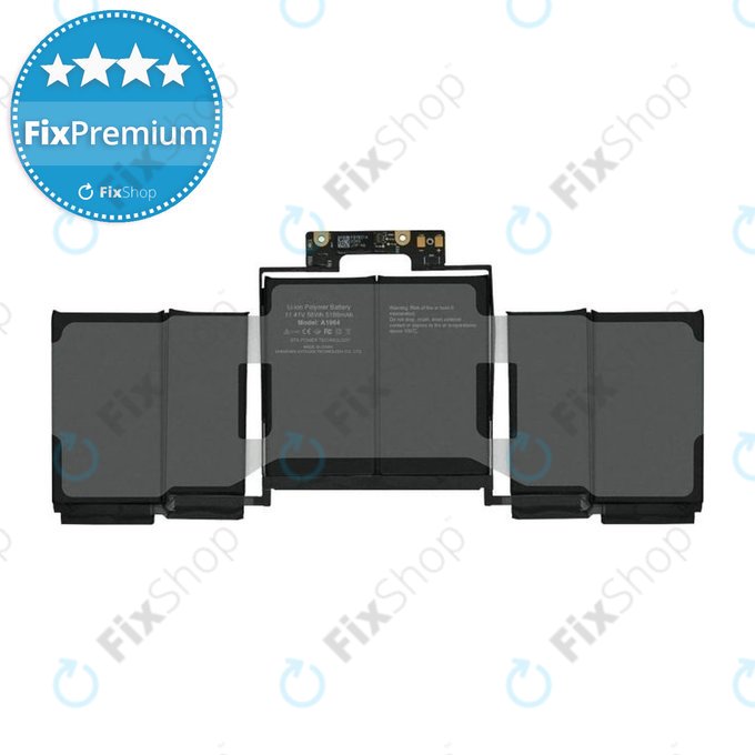 Apple MacBook Pro 13" A1989 (2018 - 2019), A2251 (2020) - Akku Batterie A1964 5100mAh FixPremium